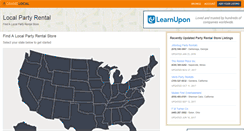 Desktop Screenshot of localpartyrental.com