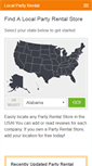 Mobile Screenshot of localpartyrental.com
